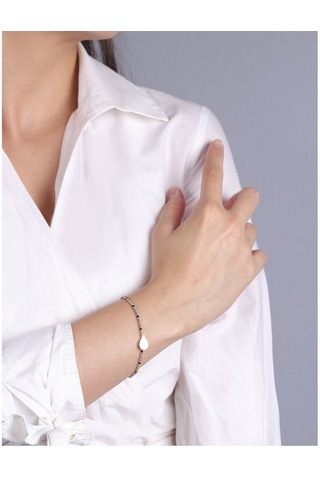 Diamond Line - Gülaylar - 3 Renkli Altın 14 Ayar Toplu Bileklik Standart N11.21851 Sarı Altın