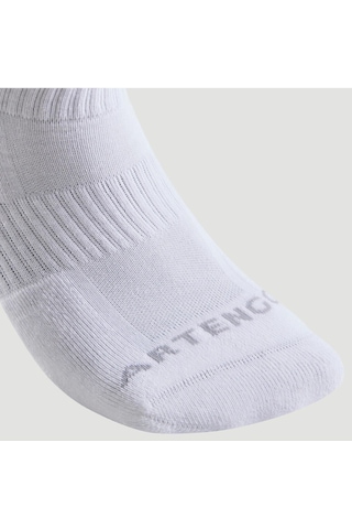 Decathlon Artengo Tenis Çorabı - Orta Boy Konç - Unisex - 3 Çift - Beyaz - Rs 500