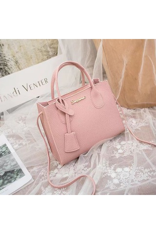 Dongxiaojie Vintage Lychee Baskı Çantası Çok Yönlü Banliyö Üst Kol Çantası Seyahat Düğün İçin Uygun Preto