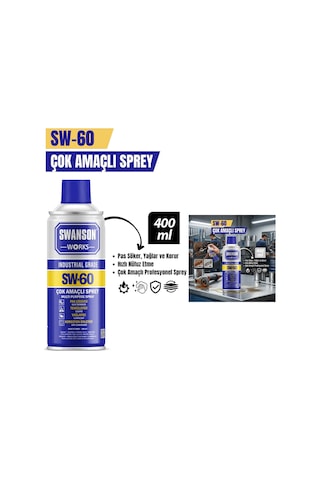 Zvnm Çok Amaçlı Profesyonel Sprey - 400 Ml - Pas Sökücü - Yağlayıcı - Koruyucu Zcv12