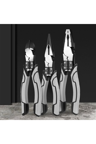 Konesam Endüstriyel Çok Amaçlı Tel Kesme Pensesi - Kaymaz Tutma, Kablo Sıyırma Ve Sıkıştırma Özellikli