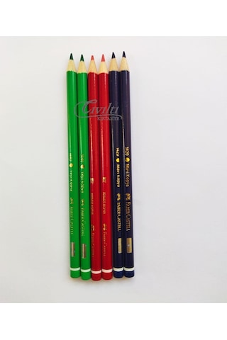 Başlık Kalemi 6'lı Set Mavi-kırmızı-yeşil