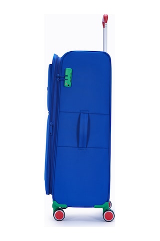 Benetton Büyük Boy Kumaş Valiz Saks Mavi Bnt2800