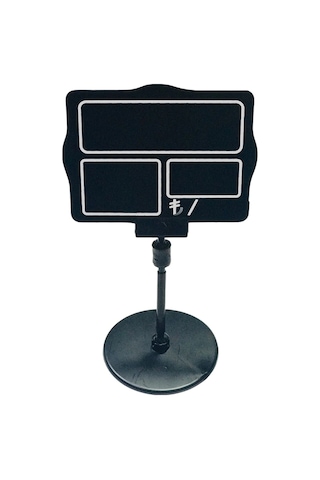 Ayaklı Yaz/sil Siyah Küçük Kare Fiyat Etiketi 10 Lu Pk.