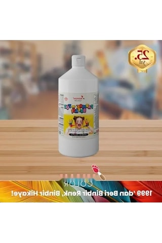 Uzun Süre Kullanılabilir Beyaz Parmak Boyası 1000 Gr 0.2 L