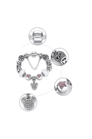 Yeni Tarz Charmlı Bileklik Mickey Star Charmlı Ahşap Kutu Içerisinde Charmlı Charmlı