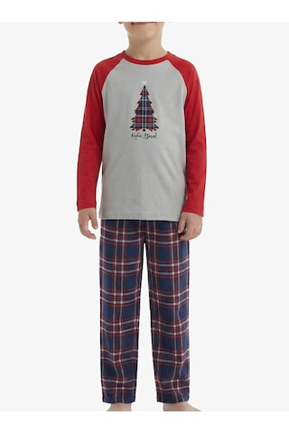 Blackspade Erkek Çocuk Termal Pijama Takımı 40844 - Gri