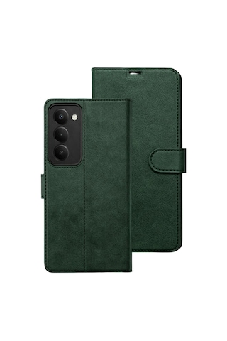 Mobaxaksesuar Xiaomi Redmi 15 4g / 5g Kılıf Deri Deluxe Cüzdanlı Kapaklı Case Yeşil