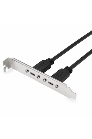Alfais 6076 Type E To Type C Ön Panel Usb C Uzatma Kablosu Braket Adaptörü 3.1 Çevirici Dönüştürücü