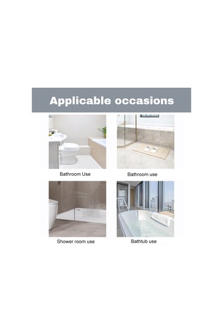 Leezsing Çocuklar İçin Deniz Temalı Pvc Banyo Kaydırmaz Paspas - 100x40 Cm, Drenaj Delikli, Yıkanabilir Çok Renkli