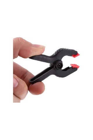 Lemestar 6 Adet Nylon Fotoğraf Stüdyosu Arka Plan Tutucu: Kauçuk Döşeme, Geniş Açılışlı, Sağlam Tutuş - Siyah Kırmızı