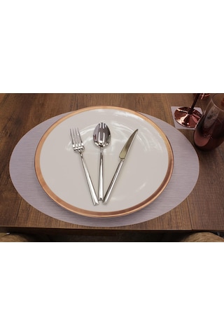 Oval Bambu Desen Lazer Kesim Amerikan Servis 2 Adet 35x45 Cm S