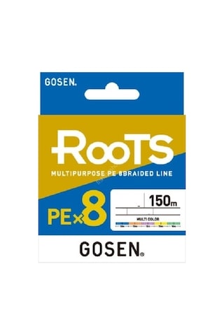 Gosen X8 Roots Pe 1.5 0,216mm 8 Kat İp Misina 150mt Multicolor