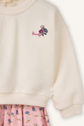 Defacto 2li Takım Sweatshirt Etek Kız Bebek G8105a526smer99 Ekru-er99