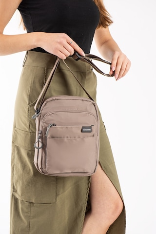Sanmorris Unisex Çok Bölmeli Fonksiyonel Omuz Çantası - Günlük El Çantası Çok Renklı Sand