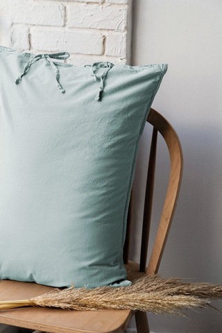 Savanna Yıkanmış %100 Pamuk Poplin Mint Çift Kişilik Nevresim Takımı