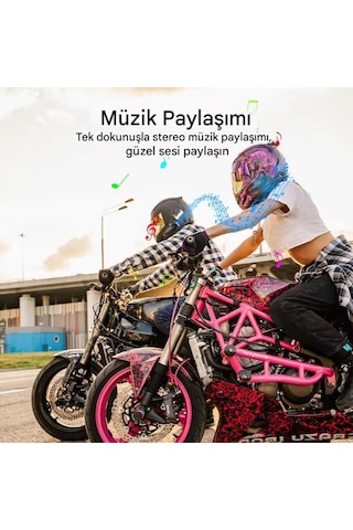 Maxto X2 Motosiklet Intercom Kulaklık Suya Dayanıklı, Gürültü Önleyici, Tüm Kasklarla Uyumlu Bluetooth Kulaklık