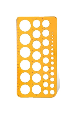 Hatas 2272 1-36 Mm Büyük Daire Şablonu Çok Renkli