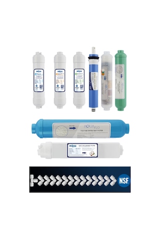 Kapalı Kasa Su Arıtma Cihazı 12'Li Filtresi Membran Seçeneği Set