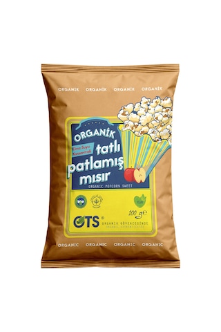 Ots Organik Tatlı Patlamış Mısır 100 G