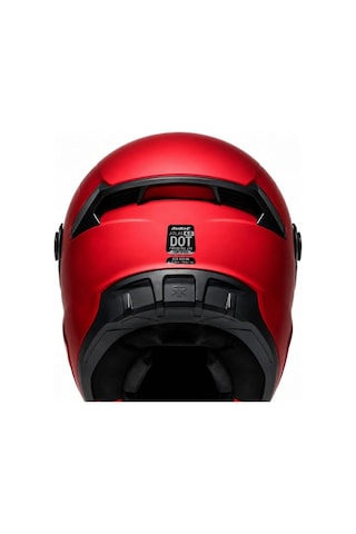 Ruroc Atlas 4.0 Crimson M/l 58-60 Kapalı Motosiklet Kaskı, Gold Vizör , Dot Sertifikalı Kırmızı