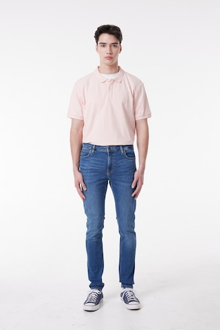 Lee Malone Skinny Fit Dar Kesim Düşük Bel Çok Dar Paça Mavi Erkek Esnek Jean Denim Kot Pantolon L736AHKR Mavi