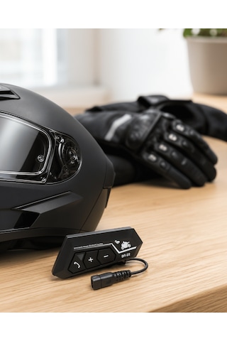 Bt22 Kask Bluetooth Kulaklık, Su Geçirmez Motosiklet İletişim Sistemi 89065042