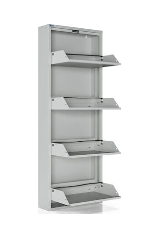 Ceha 4'lü Metal Ayakkabılık - Gri K.AYK-4 /AB7035