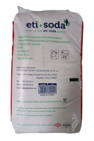 Eti - Kazan Sodyum Bikarbonat Hayvan Sodası 25 Kg