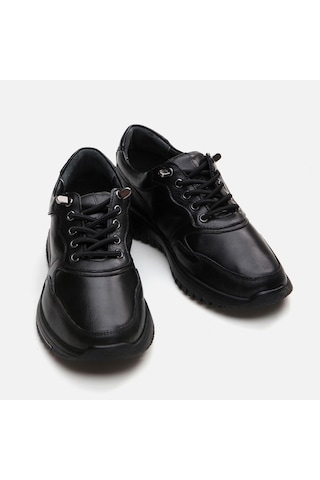 Hotiç Hakiki Deri Siyah Kadın Spor Ayakkabı 01ayh294650a100 Siyah