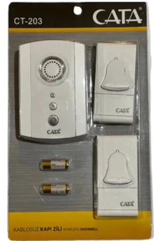Cata Uzaktan Kumandalı Zil 1 Zil + 2 Buton Ct-203