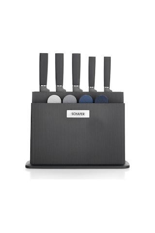 Schafer Forge Kesme Tahtası/bıçak Seti 10 Parça-siyah Siyah