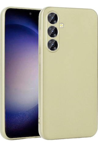 Galaxy S24 Plus Uyumlu Zore Premier Silikon Kılıf-gold Gold