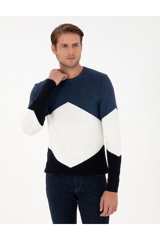 Pierre Cardin Erkek İndigo Kazak /triko 50296437-vr028 Indıgo İndigo