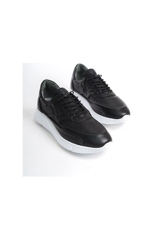 Mubiano Hakiki Deri Mbknt2090-s Erkek Siyah Sneaker & Spor Ayakkabı Siyah