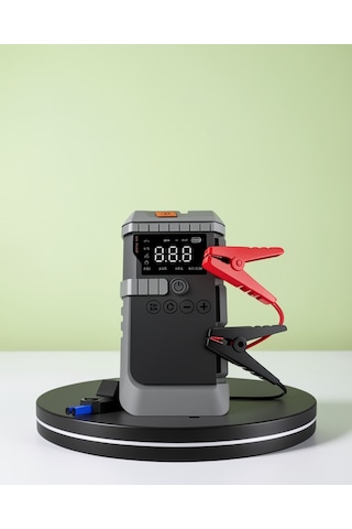 4'ü 1 Arada Powerbank Özellikli Araç Akü Şarj Takviye Cihazı