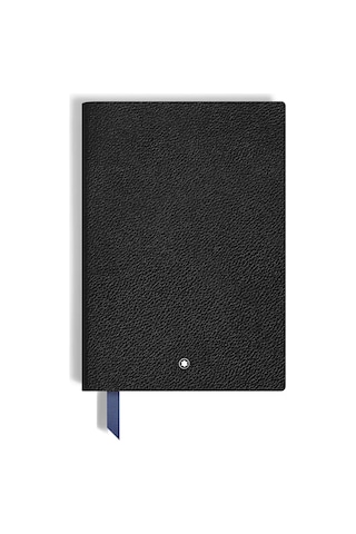 Montblanc Grain Deri Çizgili Orta Boy Not Defteri 222632 Siyah