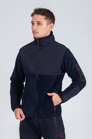Softshell Erkek Garnili Polar Lacivert