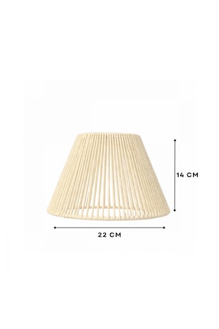 Homing Natural Abajur Başlığı Krem