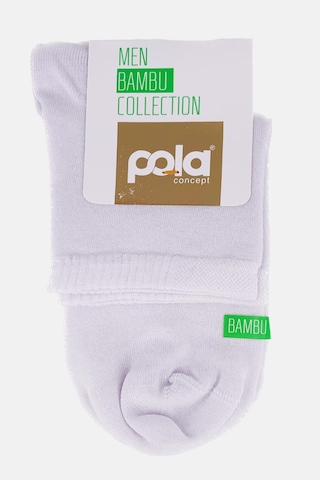 Pola Gd Goldoremi 4100 Erkek Terletmez Bambu Yarım Konç Çorap Füme