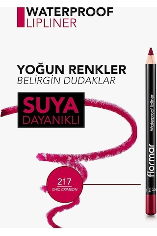 Flormar Yüksek Pigmentli & Mat Bitişli Suya Dayanıklı Dudak Kalemi