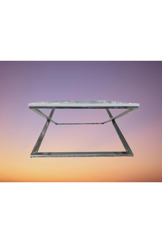 Orta Sehpa X Çapraz Metal Transmisyon Nikelaj Ayak Parlak Lake Bo