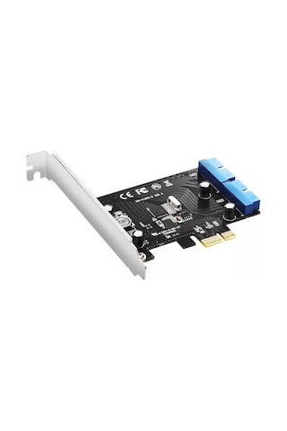 Pcı Express Pcı-E Usb 3.0 Kart 4817P Pcıe 2 Port 19 20 Pin Çoklay