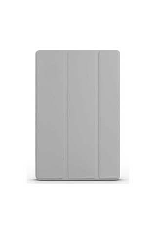Mobilteam Galaxy Tab A8 10.5 Sm-x200 2021 Uyumlu Smart Cover Standlı 1-1 Kılıf-gri Tablet Kılıfı