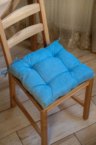 Slavıca Sandalyeye Takılan Bağcıklı Kare Yastık 40x40cm 363124950 Koyu Mavi