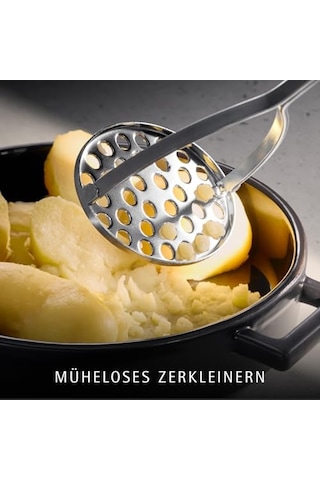 Wmf Profi Plus Patates Ezici, 28,5 Cm, Cromargan Yüksek Kaliteli Yarı Mat Paslanmaz Çelik, Bulaşık Makinesinde Yıkanabilir