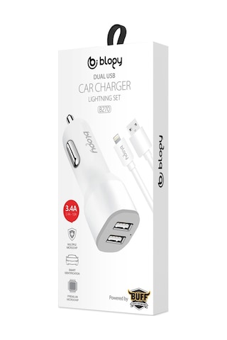Blogy 3.4A Dual Usb Araç Şarj Seti