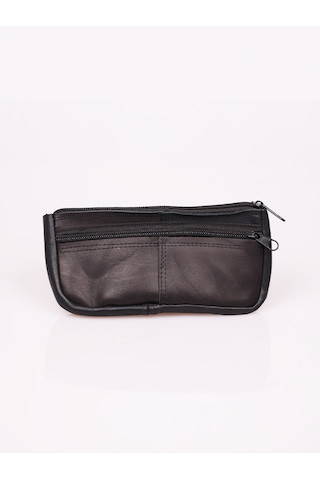 Hakiki Deri Telefon Kılıfı Ve Cüzdan Kartlık Siyah