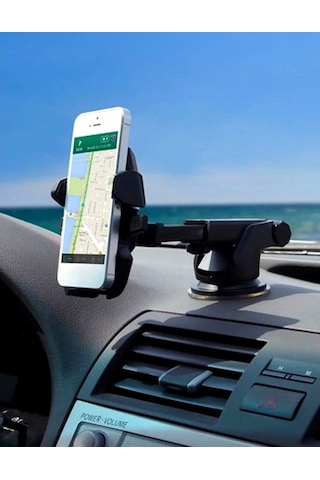 Carub Araç Aksesuar Seti Akrobat Vantuslu Telefon Tutucu Ve Aç Kapa Park Tel Numaratör