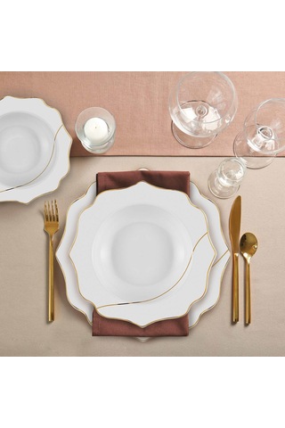 The Mia Dor 24 Parça Yemek Seti - Bone Porselen
